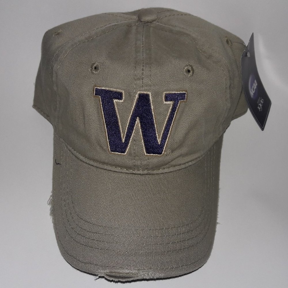 Washington Huskies Adjustable Distressed Cap